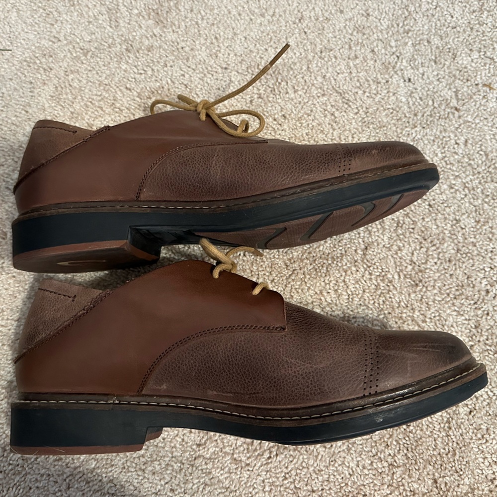 OluKai Walino Men’s Brown Leather Oxford Lace Up Shoes US 10.5 - Picture 4 of 10